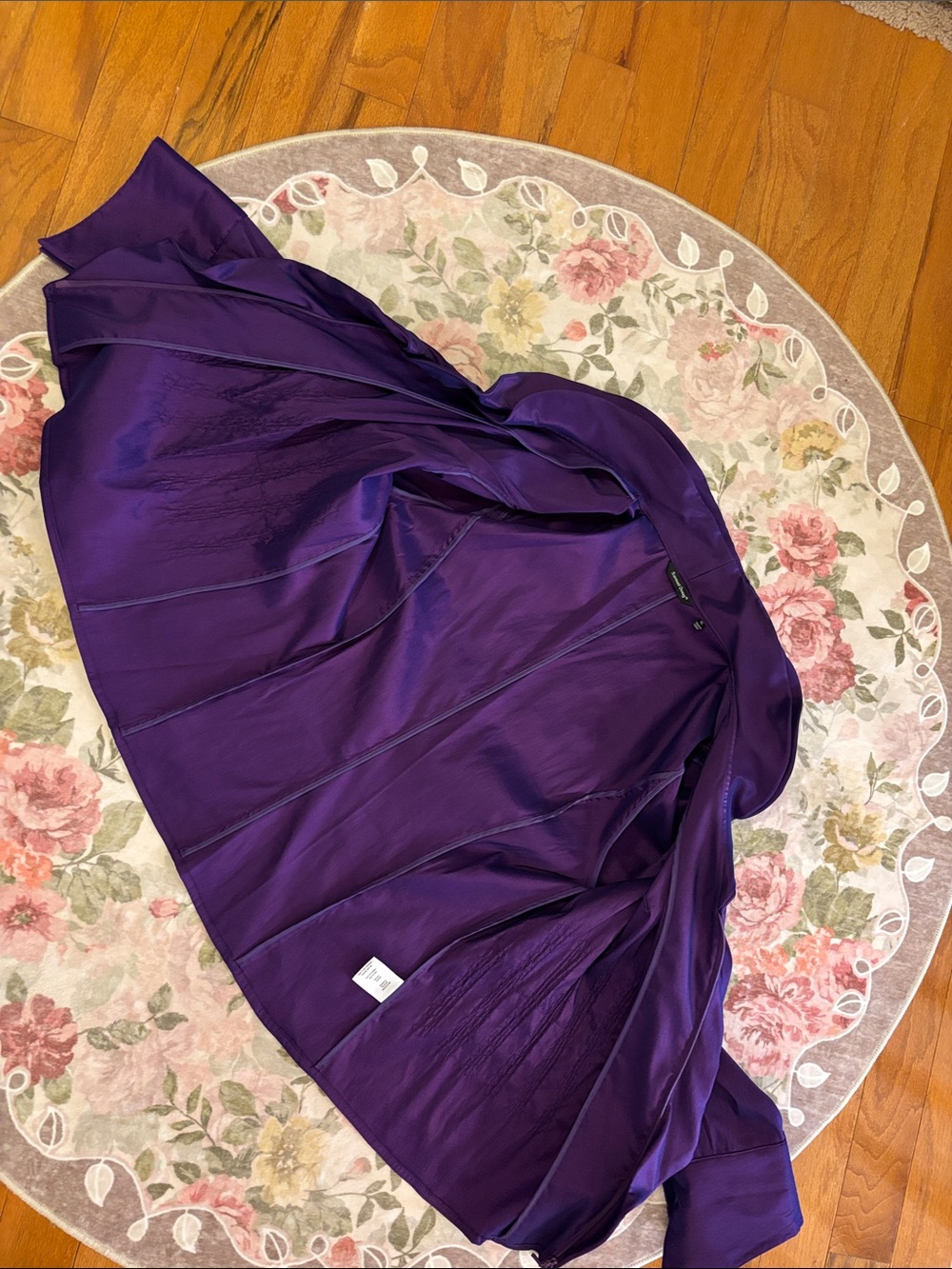 Samuel Dong Deep Purple Satin Blouse